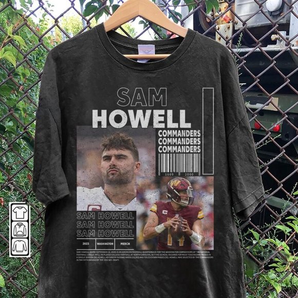 Sam Howell Washington Football Merch Shirt, Sam Howell Vintage 90s Bootleg shirt - Picture 1 of 2